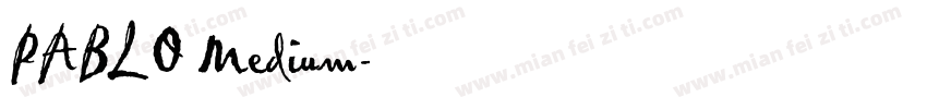 PABLO Medium字体转换